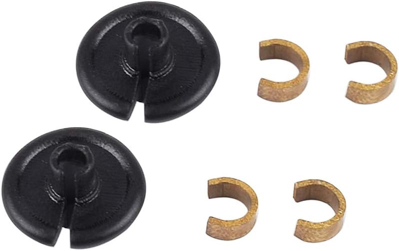 Yls Archery Slide-On Kisser Button Black with Copper Anchor Clips (Pack of 2) - Image 5